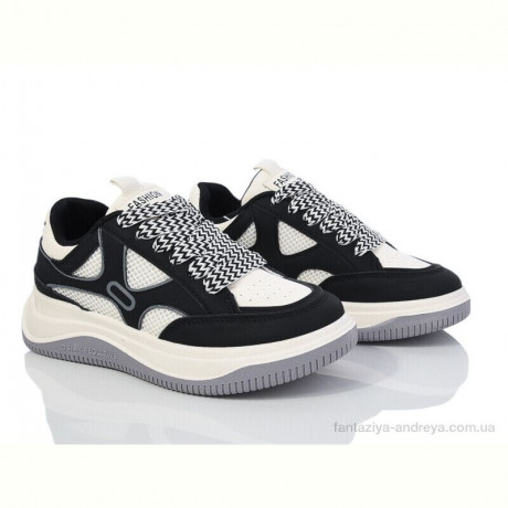 Кроссовки Violeta 149-50 white-black