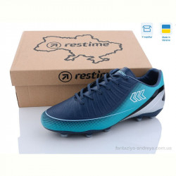 Футбольная обувь Restime DM023027-2 navy-cyan