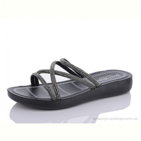 Шлепки Sali-2 8127 black-silver