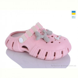 Кроксы DeMur 6012 персик/раф